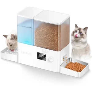 Cat Feeder Gravity Water Dispenser