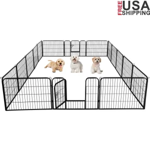 Durable 32 Panels Dog Playpen