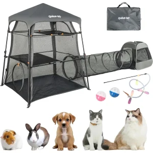 Portable and Foldable 3Tier Cat Enclosure